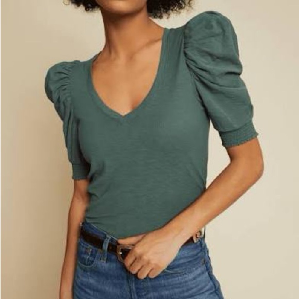 Nation LTD Celine top in pine green